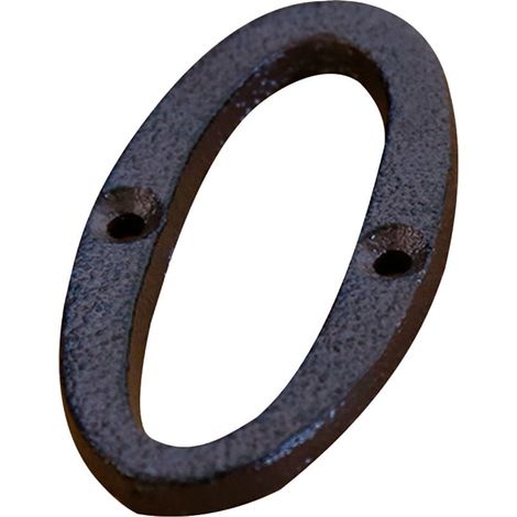 House Numbers - Cast Iron - Black Coated - DIY Letter And Number Set - For Exterior Wall Decoration - 26 Letters 10 Numbers 2 Symbols