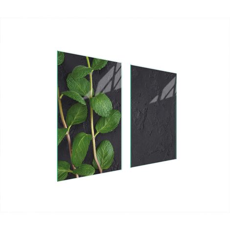 GLASSCHUTZPLATTE FÜR HERD 75x52 MINT (1/5)