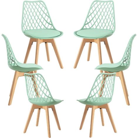 Packs Sillas Comedor - Pack 6 Sillas Mima - Verde Jade (1/4)