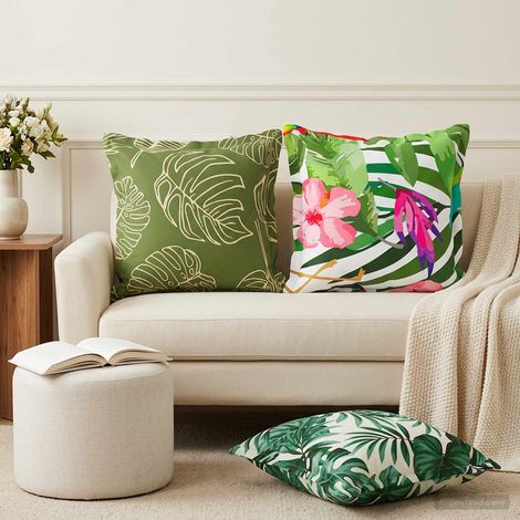 vidaXL Cushion Cover 6 pcs HOUTEN Multicolour 50 x 50 cm Polyester (1/5)