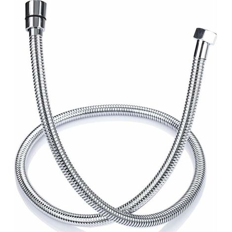 Flexible de Douche 1.5m en Acier Inoxydable Anti Torsion, Tuyau de Douche Raccord Standard G 1/2 Universel, Accessoires Salle de Bains Adaptable à Toutes les Douchettes