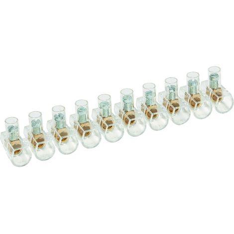 barettes de connexion - 2 x 4 mm2 - translucide - bizline 320017