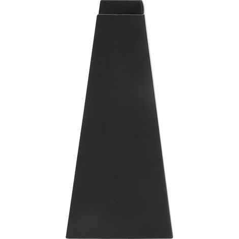 Applique murale minimaliste moderne à éclairage indirect (haut/bas), de forme trapézoïdale, à LED et lumière chaude (AC85-265V), boîtier noir. (1/5)