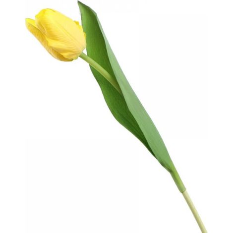 Tulipe Artificielle - 35 cm - Fleur en Soie et Plastique - Décoration Intérieure Bureau Mariage Événements - 1 Pièce (1/5)