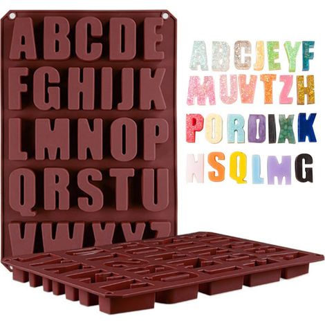 Moule à chocolat alphabet 26 - Chocolat (1/5)