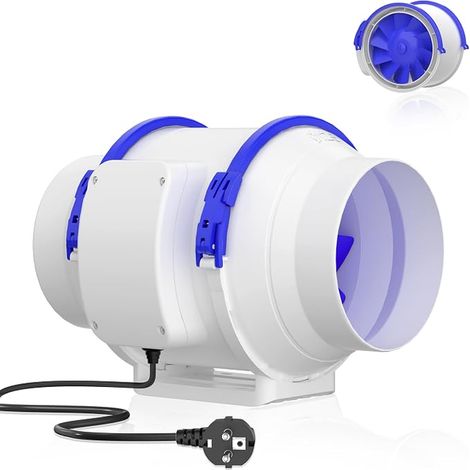 Tubular Fan 125 mm Silent Speed Regulated IP44