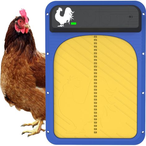Porte De Poulailler Automatique, Ouverture De Porte Automatique Poulailler, Porte Automatique pour Poulailler avec Minuterie, Porte De Poulailler étanche à Piles (1/5)