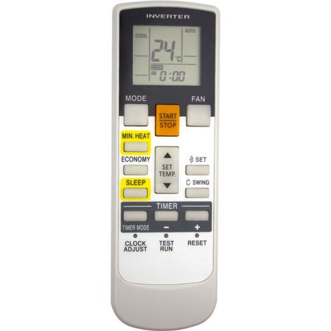 Mando a distancia universal para el aire acondicionado Fujitsu AR-RAH1U - Accesorio para aire acondicionado portátil Crezuo-Crezuo