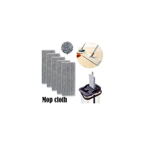 5 pièces Serpillères en Microfibre pour Balai LaveSol  Housse de Nettoyage de Rechange Vadrouille  La Tête de Ménage de Vadrouille pour Balai Plat  Nettoyage en Microfibre  Lingettes de Nettoyag