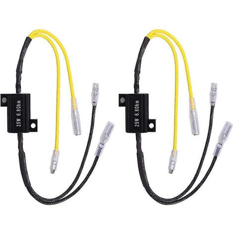 25W 6.8Ohm Résistance LED pour Feux Antibrouillard – Anti-Scintillement Décodeur, Annuleur avec Faisceau de Dérivation (1/4)
