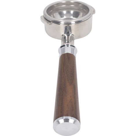 Manette de porte-filtre 58 mm en acier inoxydable, amovible et sans fond, 3 oreilles, pour machine à café Nuova Blackthorn (1/5)