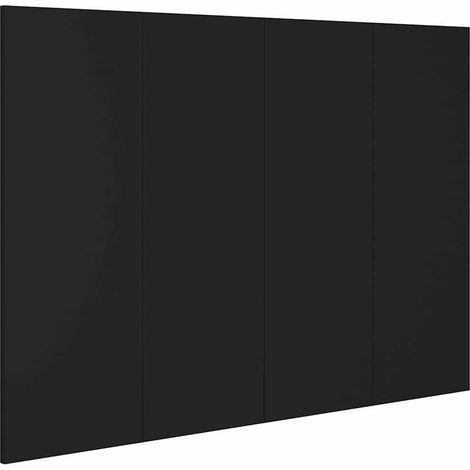 Maison Exclusive - Kopfteil Schwarz 120x1,5x80 cm Holzwerkstoff (1/5)