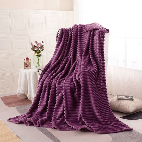 Couverture Polaire Douce, Plaid pour Canapé Lit, 150x200 cm (1/5)