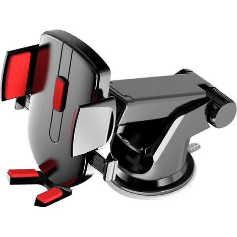 Support de téléphone à ventouse pour voiture, support intérieur de téléphone portable-15X11X3.5CM-Red