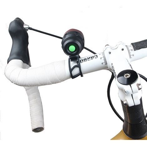Fahrrad-Frontlicht, LED-Lenkerleuchte, wasserdichte Fahrrad-Stirnlampe (Schwarz+Blau) (1/5)