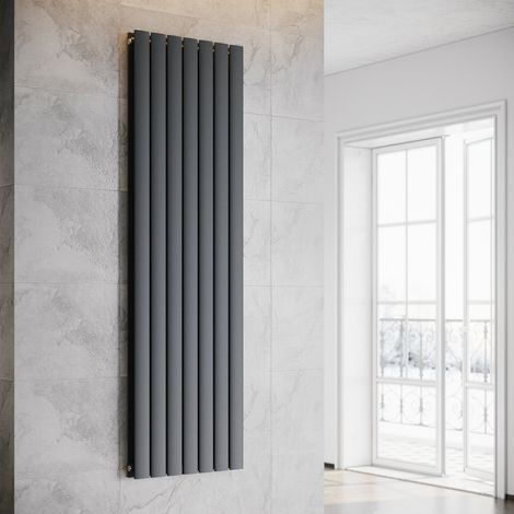 SONNI Pannello Radiatore Verticale 1800 x 539 mm Doppio Strato Antracite Connessione Media Bagno Radiatore Radiatore Design Verticale Radiatore Piatto (1/5)