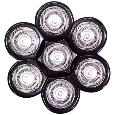Tête Rasoir 7 têtes faciles à Installer，Rasoir électrique Flottant Barbe Tondeuse à Cheveux (1/3)