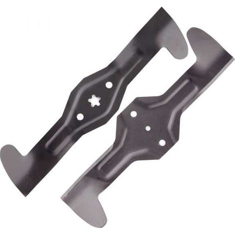 Paire de lames tondeuse coupe à droite pour Husqvarna 532186385 coupe 46,5 cm (1/5)