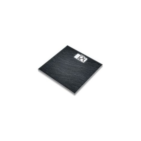 Báscula de baño BEURER de hasta 150 kg con pantalla LCD de cristal GS 203 SLATE (1/3)