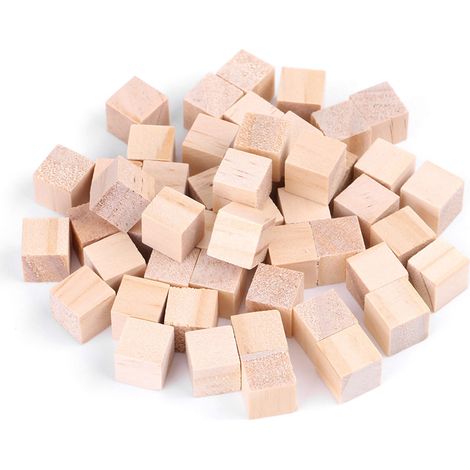 -Blocs de bois de pin naturel pur à faire soi-même) (1/5)