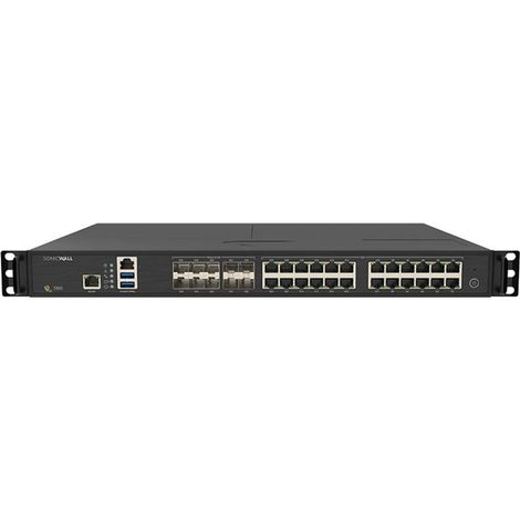 SonicWall NSA 3800 (03-SSC-1843): Firewall de alto rendimiento, inspección de 12 Gbps, 24 puertos SFP+ de 1 GbE + 10 x 10 G (1/2)