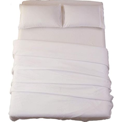 Ensemble de draps en microfibre super doux 1800 fils au pouce carré draps de lit égyptiens de luxe avec poches profondes ensemble de 4 pièces taille Queen (1/2)