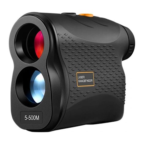 Télémètre de golf, compteur de vitesse, télémètre numérique, jumelles de chasse (500 m, noir) - Parfait (1/5)
