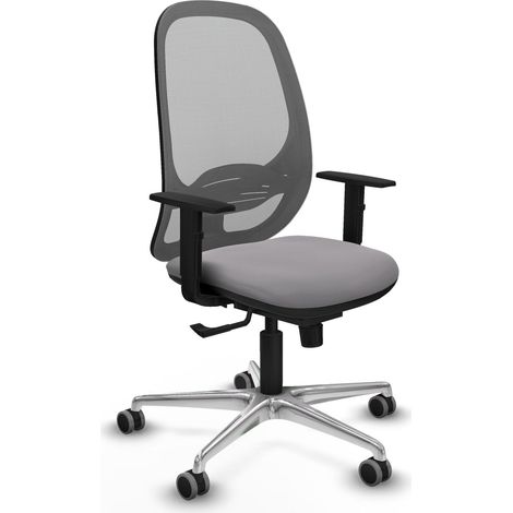Silla de oficina piqueras y crespo Cilanco gris aluminio (1/2)