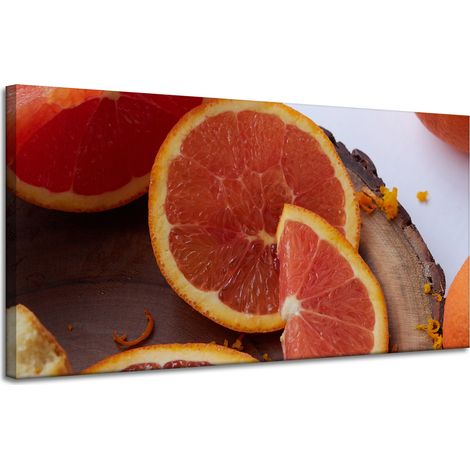 Leinwanddruck Küche Rot Orange 120x60