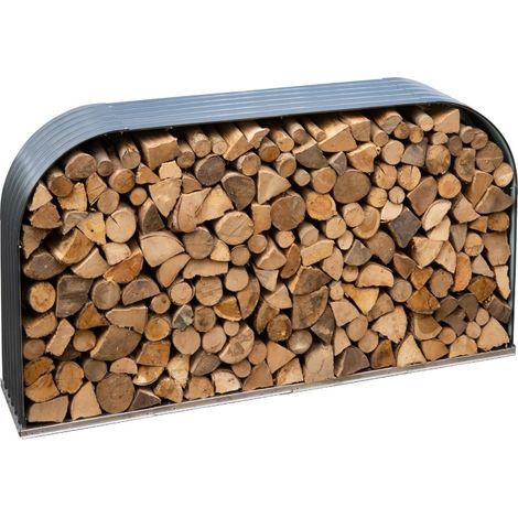 Westmann Stahl Étagère à bois Hajo Anthracite 212x46x111 cm (1/5)