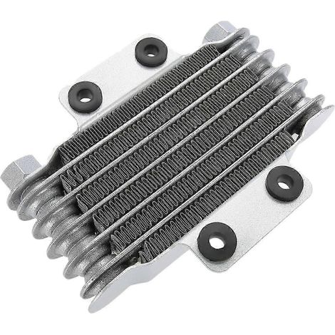 Radiateur de refroidissement d'huile moteur pour moto, 85 ml, universel, en aluminium argenté, pour motos de 100 à 250 cm3 (1/5)