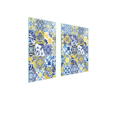 PANNEAU DE PROTECTION EN VERRE 75x52 MOSAÏQUE (1/5)