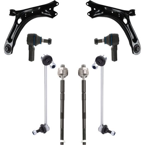 KIT BRACCIO OSCILLANTE 8 PEZZI COMPATIBILE CON VW BEETLE (5C1, 5C2) 1.6 TDI / Kit Sospensione Completo OE/OEM / Bracci Oscillanti + Testine Sterzo / Sostituzione Diretta OEM