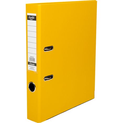 Raccoglitore BANTEX A4 5 cm - giallo, spazioso e resistente