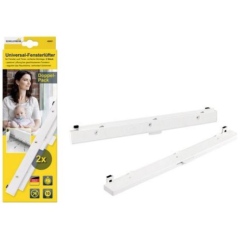 Kit de ventilation fenêtre 46601 – Aérateur permanent pour 10 m² – Circulation d'air continue – Réduit humidité et polluants – Schellenberg (1/5)