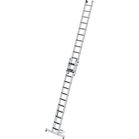 Günzburger Steigtechnik Escabeau à crinoline à marches 2nombre de marches avec traverse nivello et clip-step R13 2 x 12 marches - 040694 (1/4)