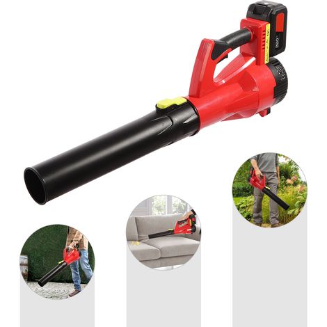 Leaf Blower Cordless, Electric Leaf Blower with 2x1.8Ah Battery and Charger, Lightweight Leaf Blowers for Lawn Care, Yard, Garage, Patio & Sidewalk Blowing (1/5)