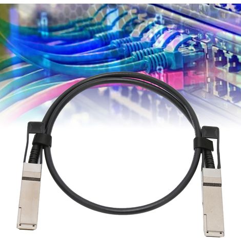 Câble DAC QSFP28 100G Haute Vitesse, Connexion Directe Économique, Plug and Play, Compatible Réseaux Data Center (1/5)
