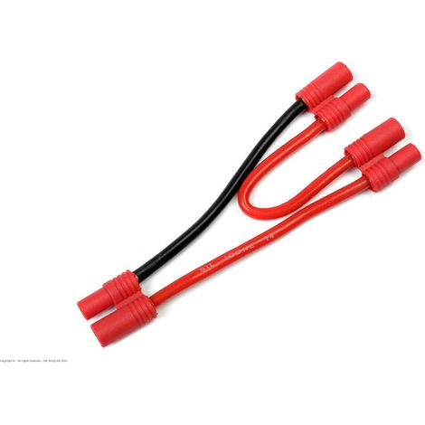 Revtec - Power Y-Lead - Serial - 3.5mm Gold Connector - 14AWG Silicone Wire - 12cm - 1 pc