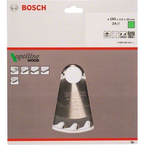 Bosch PRO Holz KSB,190x2.6x30mm,T24 - 2608640615