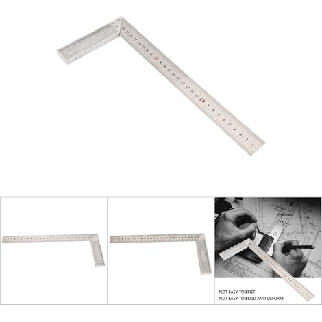90°-Winkellineal aus Aluminiumlegierung, 30 cm lange gerade Kante, für Holzbearbeitung und Heimwerkerprojekte (1/5)