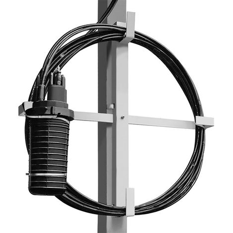 Qoltec - Supporto/Organizzatore per la gestione dei cavi  Max. 25 cm