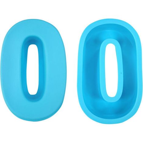 Moule À Gâteau Chiffre - Moule En Silicone Souple Antiadhésif Pour Pâtisserie - Pour Gâteaux D'Anniversaire Et Créations DIY - 6,9 x 10 cm - 1 Pièce