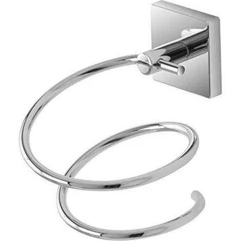Porta asciugacapelli easy cromo 14x14x9 cm arredo bagno 959011 feridras