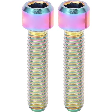 M6 25 mm Sattelstützenschrauben aus Titanlegierung für Mountainbikes und Rennräder, farbig (1/5)