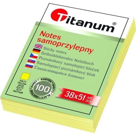 Blocco note autoadesivo 38x51mm 100K giallo