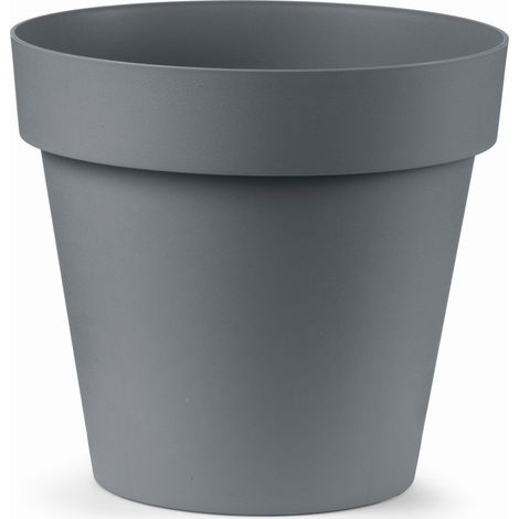 Vase Cléo rond Gris Fumée - 15 cm
