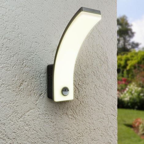 LED Wandleuchte Curve 20W neutralweiß mit Bewegungsmelder - Gehäusefarbe: anthrazit (1/5)