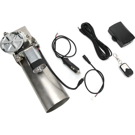 Valve d'échappement universelle à tube droit de 3 pouces intégrée à ouverture unique pour la modification de voitures (livrée avec télécommande et batterie) (surpoids) (1/5)