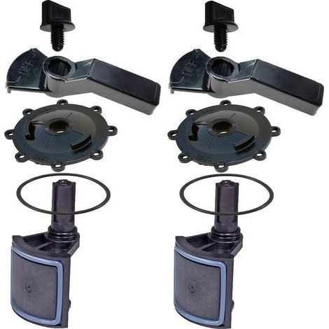 Kit complet de rénovation de vanne de piscine ATIE 2/3 voies, compatible avec les vannes Jandy 2/3 voies 4715, 4716 et 4717 (2 paquet) (1/5)